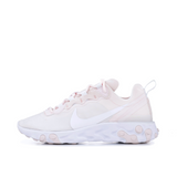 WOMENS NIKE REACT ELEMENT 55 - PALE PINK/WHITE-WHITE