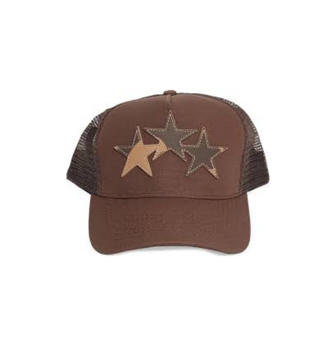 AMIRI 3 STAR TRUCKER HAT - SHIITAKE