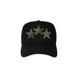 AMIRI 3 STAR TRUCKER HAT - BLACK/CAMO