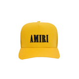 AMIRI CORE LOGO TRUCKER HAT - YELLOW/BLACK