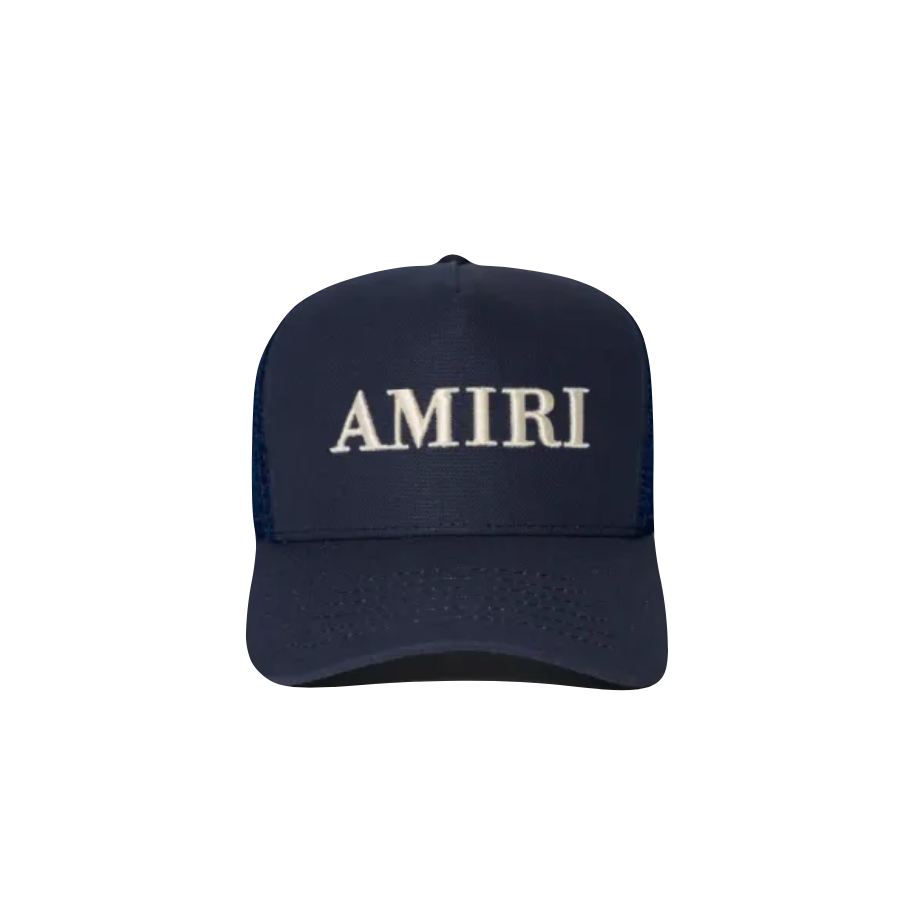 AMIRI CORE LOGO TRUCKER HAT - NAVY/WHITE