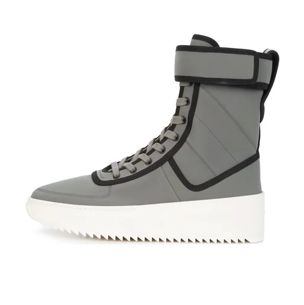 FEAR OF GOD MILITARY SNEAKER - GREY-BLACK NYLON