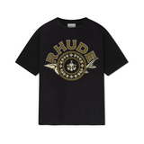 RHUDE BLACK CAVIAR TEE - VINTAGE BLACK