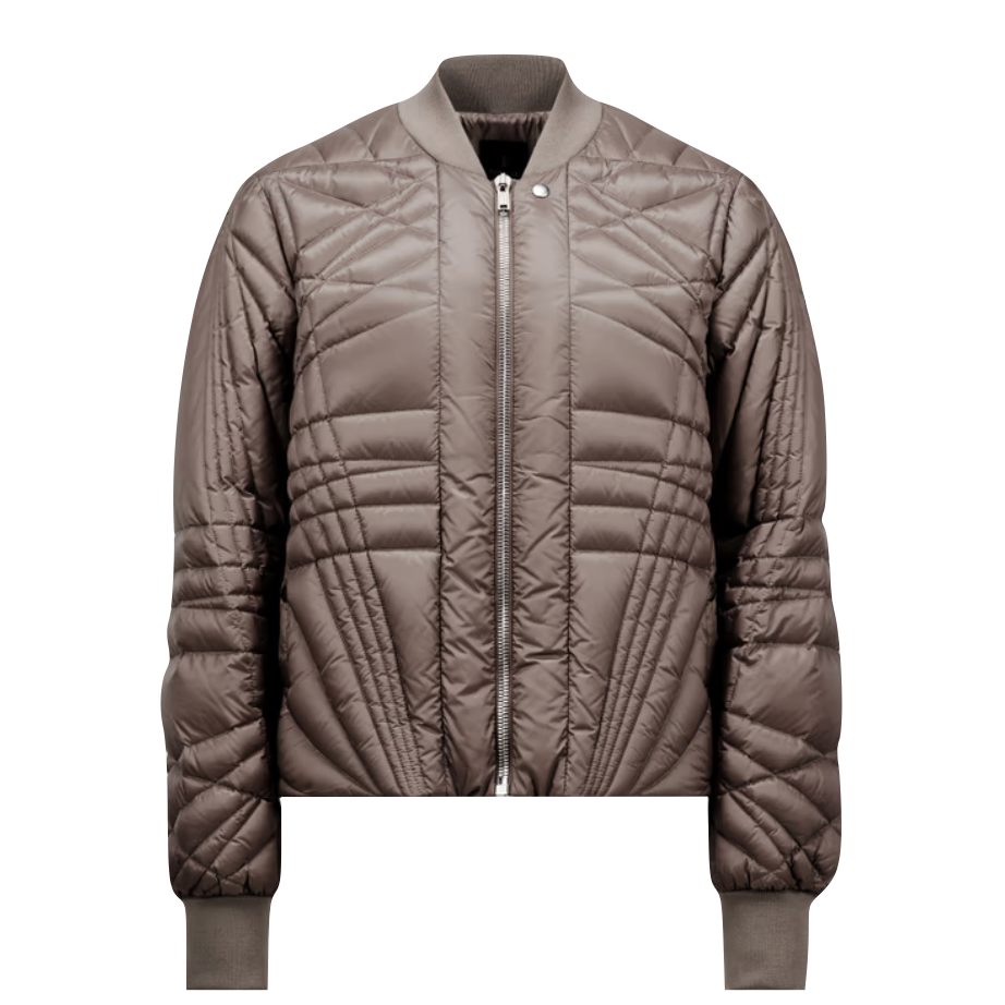 RICK OWENS X MONCLER MEGAPENTA FLIGHT JACKET - DUST