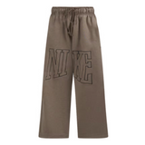 WOMENS NIKE NSW OVERSIZED OPEN-HEM FRENCH TERRY PANTS - MINK BROWN