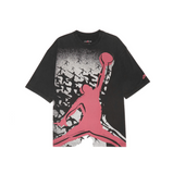 AIR JORDAN OVERSIZED REISSUE T-SHIRT - BLACK/GYM RED/GYM RED