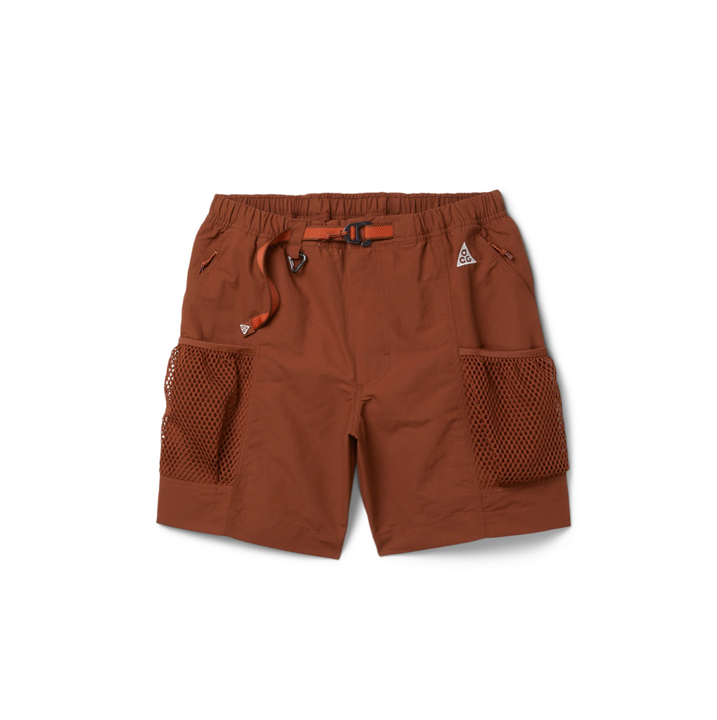 NIKE ACG "SNOWGRASS" CARGO SHORT - CINNAMON/PICANTE RED/SUMMIT WHITE