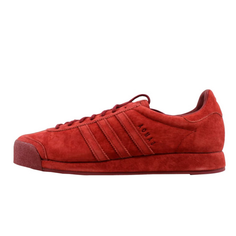 ADIDAS ORIGINALS SAMOA VINTAGE PIGSKIN SUEDE - MYSTERY RED