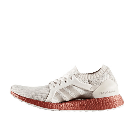 WOMEN'S ADIDAS ULTRA BOOST X LTD - CRYSTAL WHITE/ICE PURPLE/TECH RUST/METALLIC