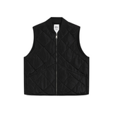 STÜSSY THERMAL LINED QUILTED VEST - BLACK
