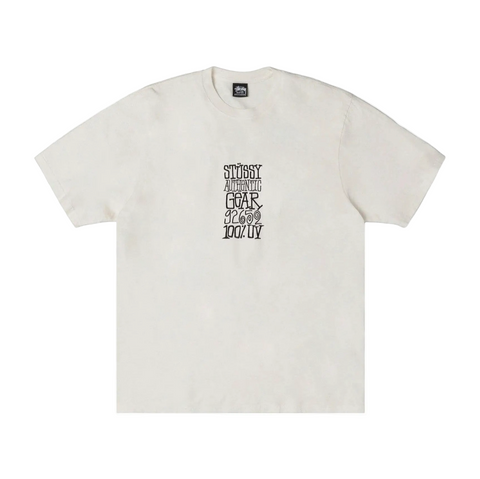 STÜSSY AUTHENTIC GEAR PIG. DYED TEE - NATURAL
