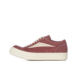 RICK OWENS CONCORDIANS  VINTAGE LOW SNEAKER - ROSEWOOD/MILK/MILK