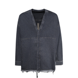 RICK OWENS DRKSHDW CONCORDIANS LIDO LARRY SHIRT - WASHED GREY