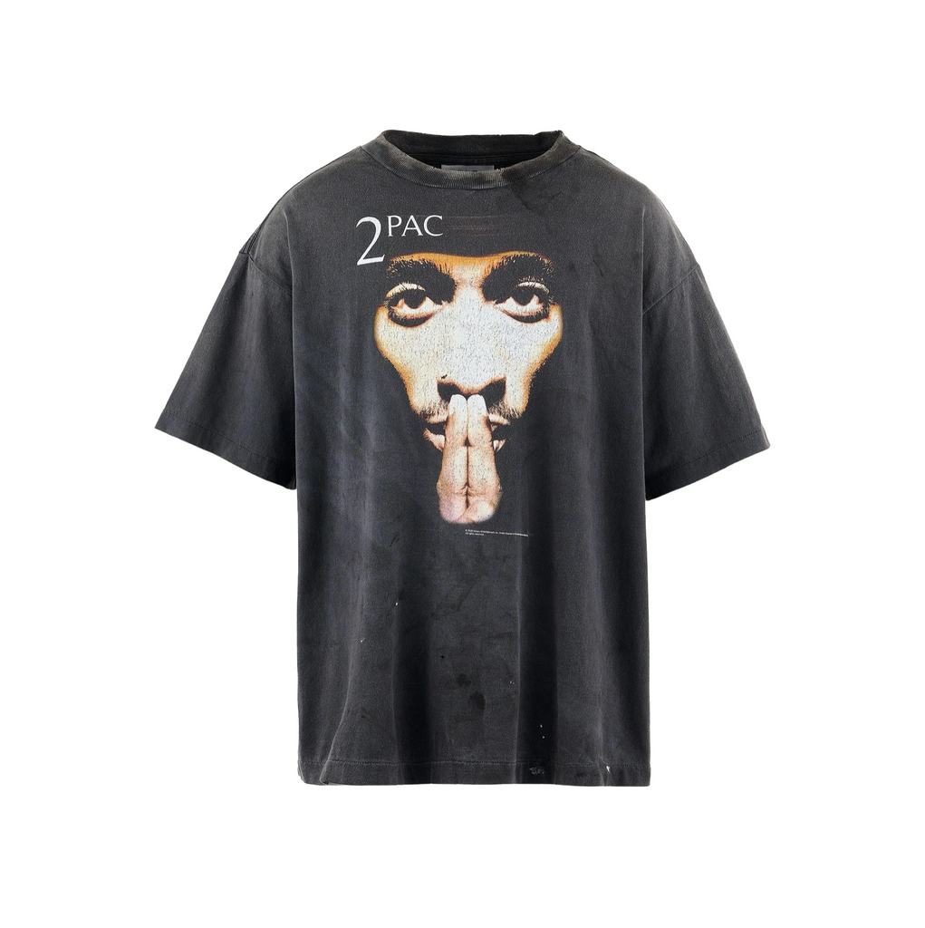 SAINT MICHAEL TUPAC SS TEE - BLACK