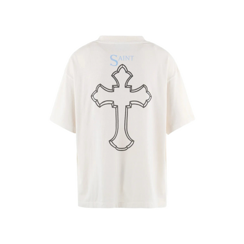 SAINT MICHAEL TUPAC SS TEE - WHITE
