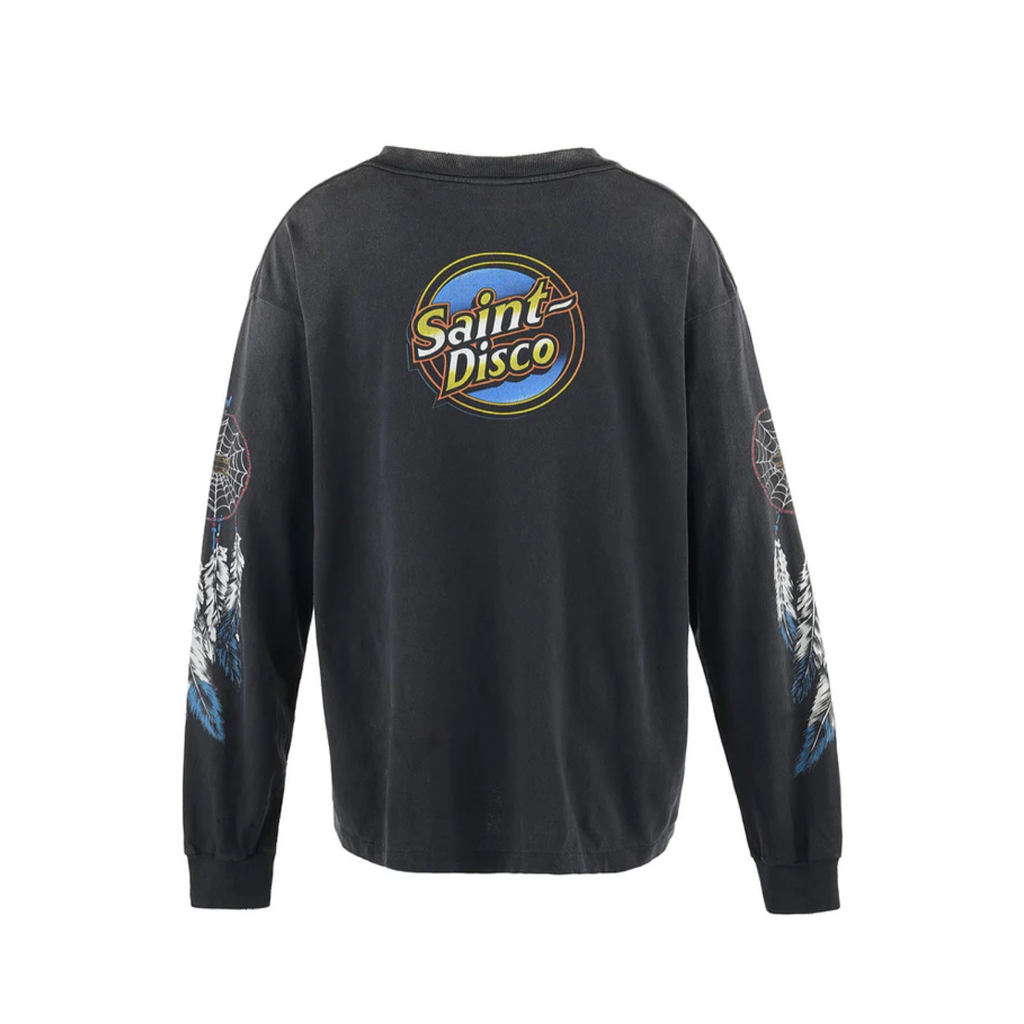 SAINT MICHAEL X TEFLON SAINT DISCO LS TEE - BLACK