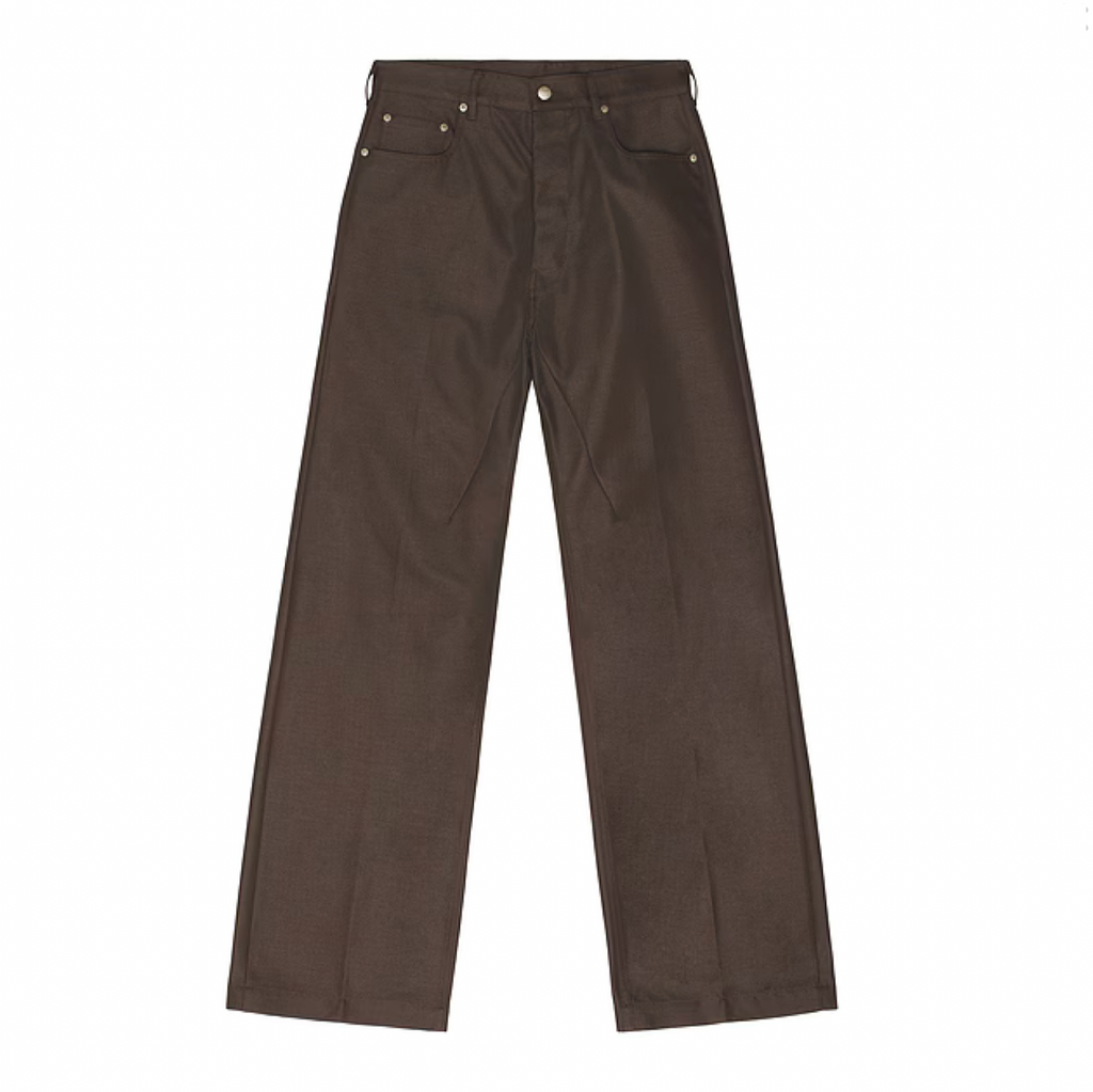 RICK OWENS TEMPLE WOVEN GETH JEANS - DARK DUST