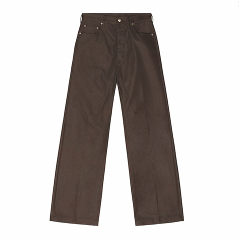 RICK OWENS TEMPLE WOVEN GETH JEANS - DARK DUST
