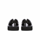 RICK OWENS TEMPLE LEATHER PADDED SANDALS - BLACK