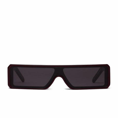 RICK OWENS SUNGLASSES GETHSHADES - MAHOGANYTEMPLE/BLACK LENS