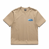 STÜSSY WAVE OVAL  TEE - KHAKI