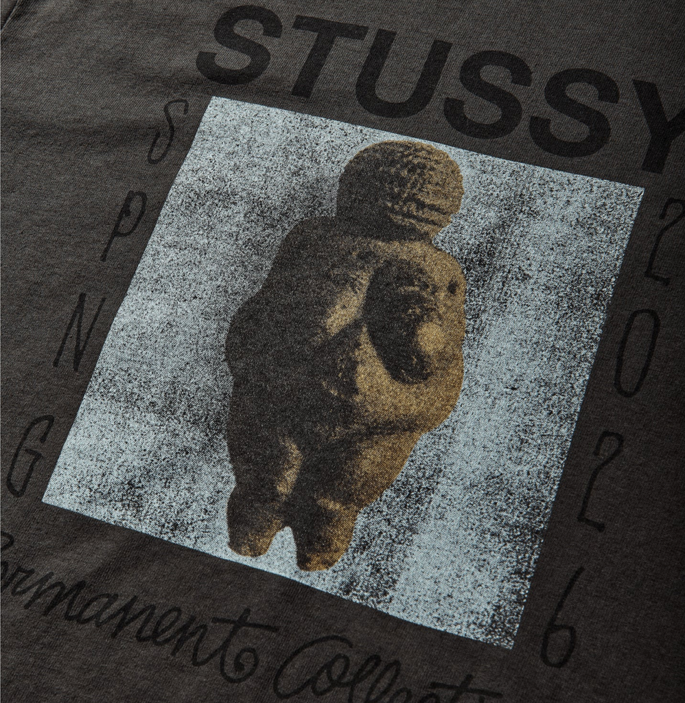 STÜSSY PERMANENT COLLECTION P.D. TEE - FADED BLACK
