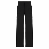 RICK OWENS DRKSHDW TEMPLE CREATCH WIDE CARGO PANT - BLACK