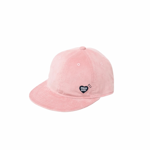 HUMAN MADE 6 PANEL CORDUROY BALL CAP - PINK