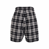 RICK OWENS TEMPLE ASTRO PRINT PLAID BOXERS - BLACK/MILK/BLACK PLAID