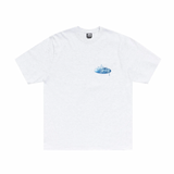 STÜSSY WAVE OVAL  TEE - WHITE