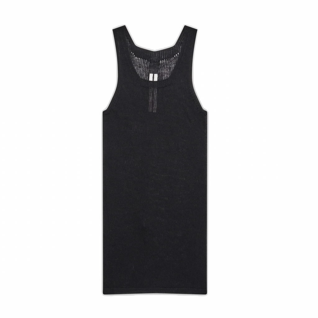 RICK OWENS  KNIT TANK - BLACK