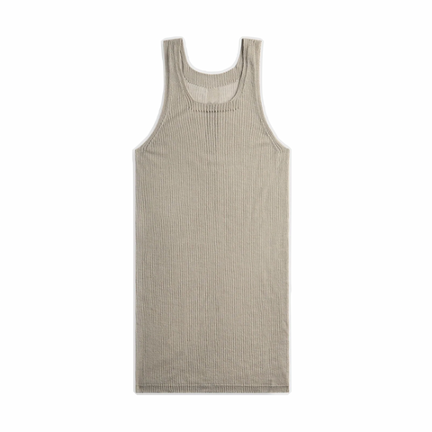 RICK OWENS  KNIT TANK - PEARL