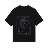 RICK OWENS CELESTIAL BRAD T-SHIRT - BLACK/MILK