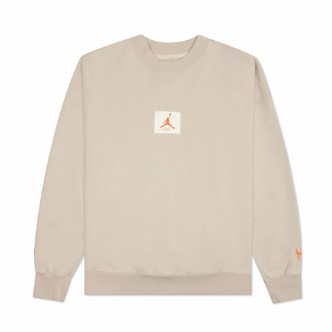 AIR JORDAN X SHELFLIFE - RATTAN/TOTAL ORANGE CREWNECK
