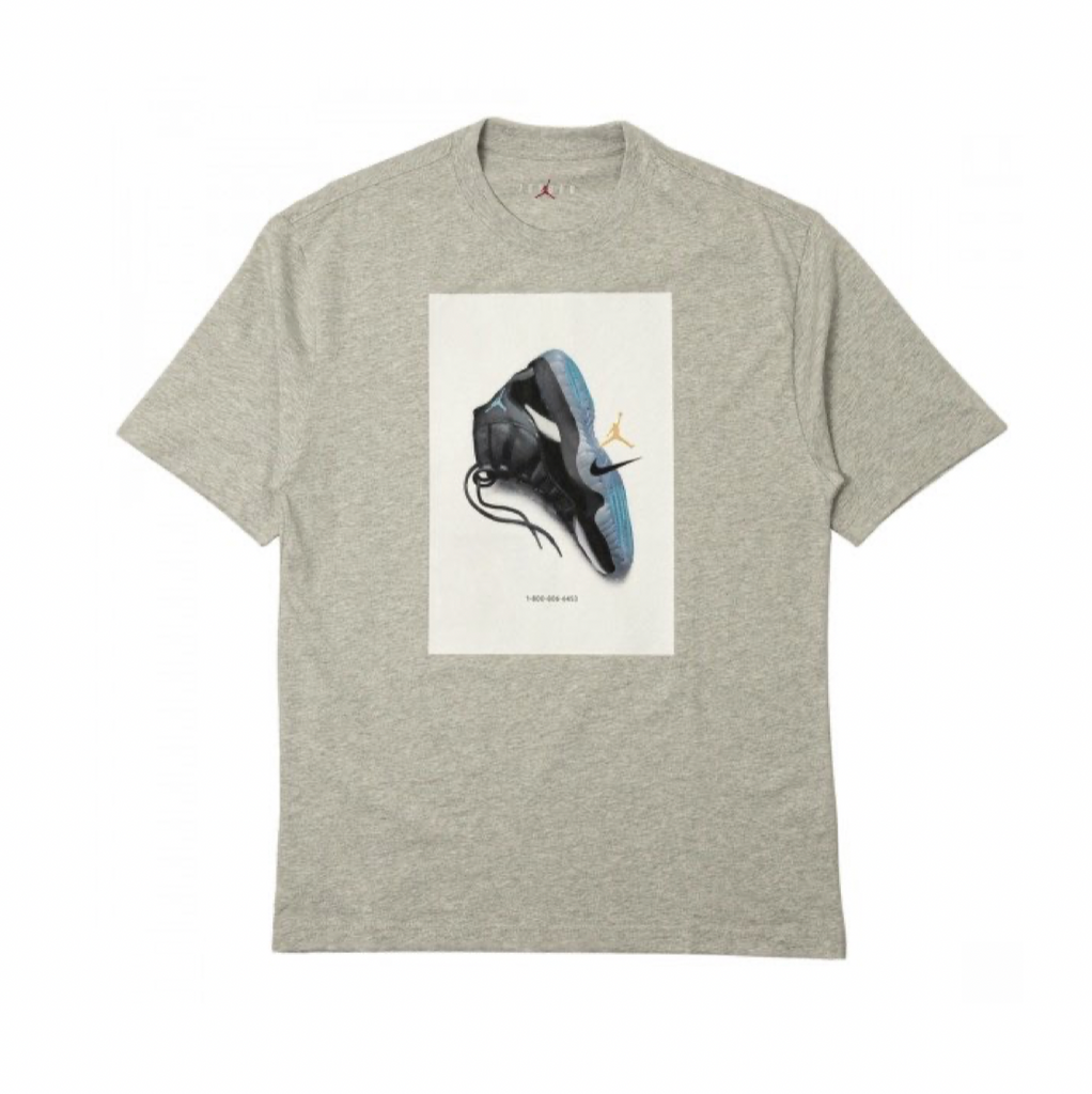 AIR JORDAN BROOKLYN T-SHIRT - HEATHER GREY