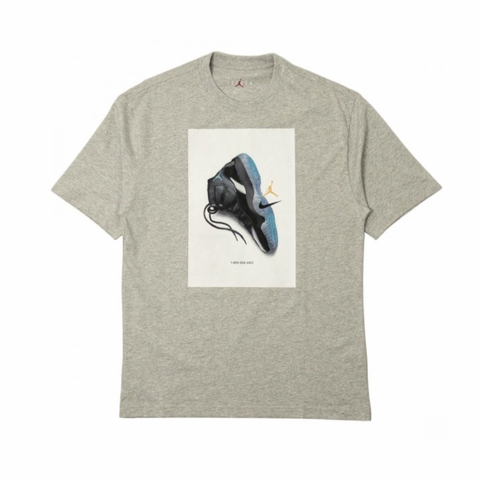 AIR JORDAN BROOKLYN T-SHIRT - HEATHER GREY