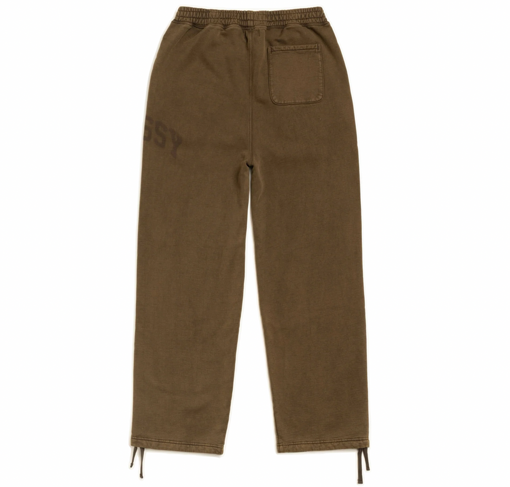 STÜSSY FADED GRAPHIC FLEECE PANT - OLIVE