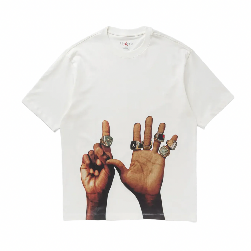 AIR JORDAN FLIGHT MVP RINGS T-SHIRT - WHITE