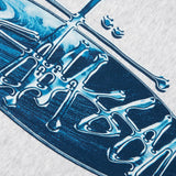 STÜSSY WAVE OVAL HOODIE - ASH HEATHER