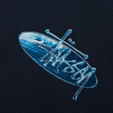 STÜSSY WAVE OVAL HOODIE - NAVY
