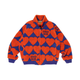 HUMAN MADE HEART FLEECE JACKET - ORANGE