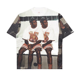 AIR JORDAN FLIGHT HRTG 85 NB SHORTSLEEVE CREWNECK - SAIL/BLACK
