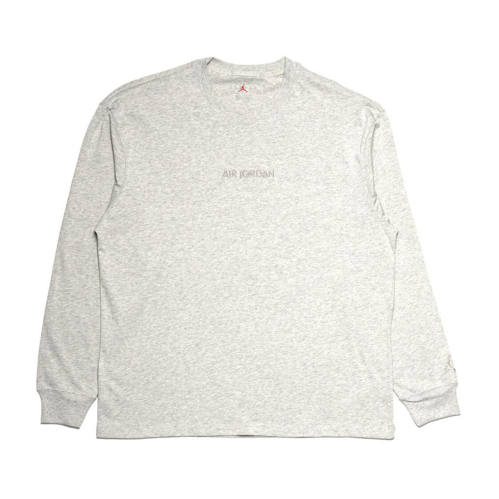 AIR JORDAN WORDMARK LONG-SLEEVE T-SHIRT - GREY HEATHER