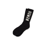 HUMAN MADE HM LOGO SOCKS -  BLACK
