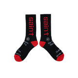 SAINT MICHAEL SIT DOWN SOCKS - BLACK