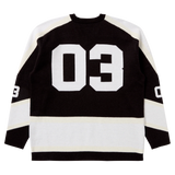 BBC BB PUCK JERSEY LS SWEATER - BLACK