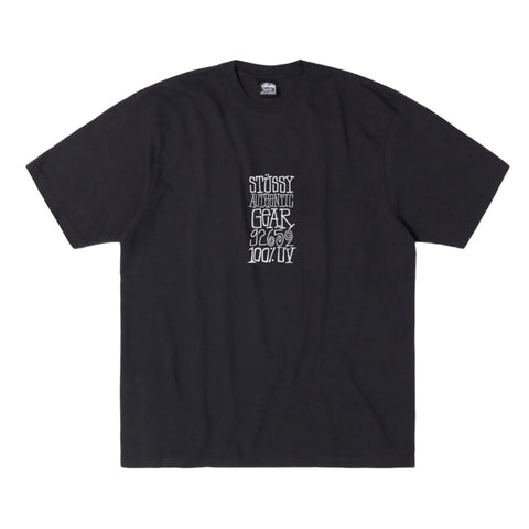 STÜSSY AUTHENTIC GEAR PIG. DYED TEE - FADED BLACK