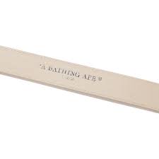 A BATHING APE BAPE SNAKE BELT - BEIGE