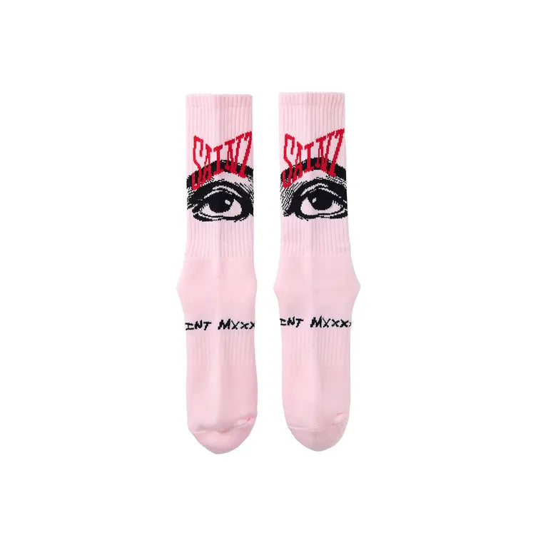 SAINT MICHAEL EYES SOCKS - PINK