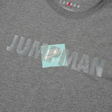 AIR JORDAN JUMPMAN CLASSICS T-SHIRT - CARBON HEATHER / WHITE